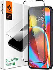 spigen tempered glass glastr slim fc for iphone 14 13 13 pro black photo