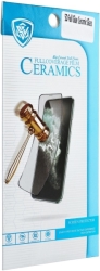 5d full glue ceramic glass for samsung galaxy a02 black photo