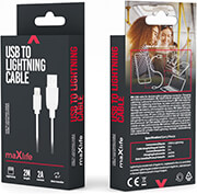 maxlife cable usb lightning 20 m 2a white photo