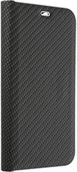 forcell luna book carbon for xiaomi redmi 10 black photo forcell luna book carbon for xiaomi redmi 10 black photo