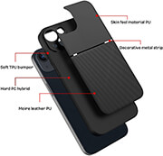 forcell noble case for samsung a21s black photo