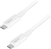 logilink cu0180 usb 4 gen 3 type c cable c m to usb c m pd av white 08 m photo logilink cu0180 usb 4 gen 3 type c cable c m to usb c m pd av white 08 m photo
