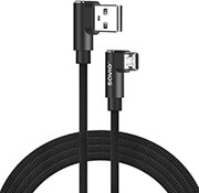 savio cl 161 reversible fast charging cable micro usb  usb a 1m photo