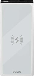 savio power bank ba 06 10000mah 2 in 1 cable white photo