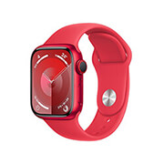 apple watch series 9 mry63 41mm product red aluminium case with product red sport band s m cellular photo