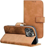 forcell tender book case for iphone 13 brown photo