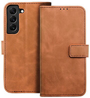 forcell tender book case for samsung galaxy a22 5g brown photo
