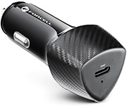 forcell carbon car charger type c 30 pd20w cc50 1c black total 20w photo