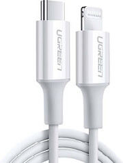 ugreen charging cable mfi us171 18w pd type c to lightning i6 white 1m 10493 3a photo ugreen charging cable mfi us171 18w pd type c to lightning i6 white 1m 10493 3a photo