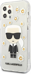 karl lagerfeld cover for apple iphone 13 pro ikonik flower transparent klhcp13lhflt photo