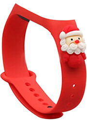 strap xiaomi mi band 3 mi band 4 xmas santa red bulk photo