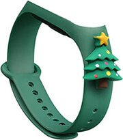 strap xiaomi mi band 3 mi band 4 xmas tree green bulk photo