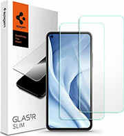 spigen tempered glass tr slim 2p for xiaomi mi 11 lite 5g photo