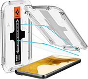 spigen tempered glass glastr ez fit 2 pack for galaxy s22 photo