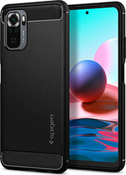 spigen rugged armor black for xiaomi redmi note 10 10s photo