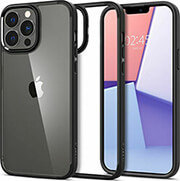 spigen ultra hybrid matte black for iphone 14 pro max photo