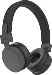hama184084 freedom lit headphones onear foldable with microphone black photo