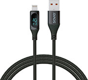 savio cl 173 usb type a  lighting cable with digital display 24a 1m photo