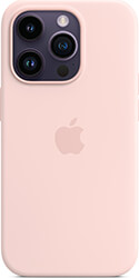 apple iphone 14 pro silicone case with magsafe chalk pink mpth3 photo