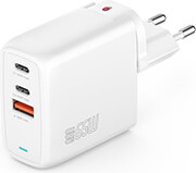 4smarts charger gan flex 65w 2 ports usb c usb a white photo
