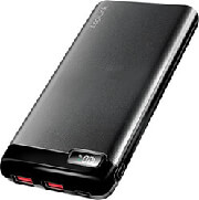 logilink pa0286 mobile power bank 10000mah 2x usb a 1x usb c black