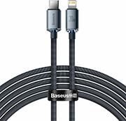 baseus crystal shine cable shine type c to lightning 2m 20w black photo