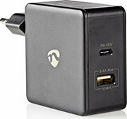 nedis wcpd45w100bk wall charger 1x 24a 1x 30a 1x usb a 1x usb c 57w photo