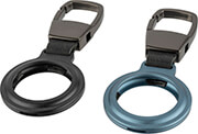 4smarts carabiner set for apple airtags 2 pieces black blue photo