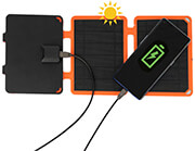 4smarts solar panel voltsolar compact 10w with usb a connector black orange
