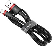 baseus cafule cable usb lightning 24a 1m red black photo