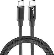 forcell cable type c to type c qc40 5a 20v pd100w thunderbolt 20gbs 1m black photo