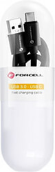 zzzzforcell cable usb to type c 30 3a tube black 1m photo