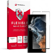 forcell flexible nano glass 5d for samsung galaxy s22 ultra black hot bending photo