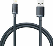 baseus crystal shine cable usb to lightning 24a 12m black photo