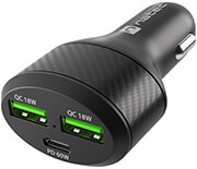 natec nuc 1981 coney 2x usb 1x usb c power delivery 30 84w qc30 car charger black photo