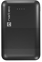 natec npb 1941 trevi compact 10000mah 2x usb a 1x usb c powerbank black photo
