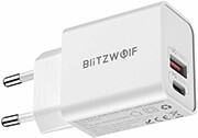 blitzwolf bw s20 wall charger usb usb c 20w white photo