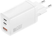 4smarts wall charger pd trio 65w gan 2x type c usb white photo
