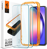 spigen glass align master clear 2 pack for samsung galaxy a54 5g photo