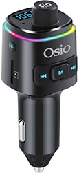 osio oft 4240bt fm transmitter me led hands free fortisti aytokinitoy bluetooth micro sd kai 2 usb photo