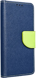 fancy book case for xiaomi redmi note 12 4g navy lime photo