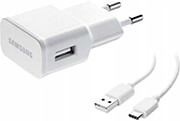 samsung wall charger ta200nwe 15w 1x usb with type c cable white bulk photo