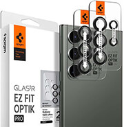 spigen glass ez fit optik pro 2 pack black for samsung galaxy s23 ultra photo