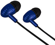 esperanza eh193 earphones with microphone black and blue photo