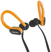 esperanza eh197 earphones with microphone black and orange photo