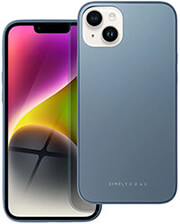 roar matte glass case for iphone 14 plus blue photo