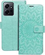 mezzo book case for xiaomi redmi note 12 4g mandala green photo