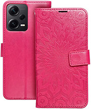 mezzo book case for xiaomi redmi note 12 5g mandala magenta photo