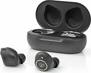 nedishpbt3050bk fully wireless bluetooth earphones 3 hours playtime ear wings voice control photo