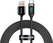 baseus display cable usb to type c 66w 2m black photo baseus display cable usb to type c 66w 2m black photo